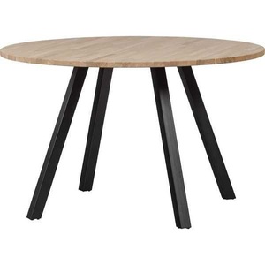 mutoni living, Esstisch Tablo Eiche FSC rund 120x120 Square Fuss, Esstisch Tablo Eiche FSC rund 120x120 Square Fuss