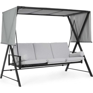 mutoni lifestyle, Hollywoodschaukel Pompei 3-Sitzer hellgrau 223x128, Hollywoodschaukel Pompei 3-Sitzer hellgrau 223x128