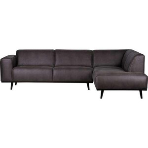 mutoni casual, Ecksofa Statement Rechts Eco Leder Grau, Ecksofa Statement rechts Recycling Leder grau 274x210