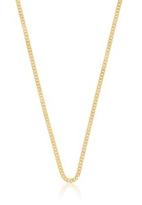 MUAU Schmuck, Collier Panzer Gelbgold 750, 2mm, 42cm Damen Gelbgold 42cm, 