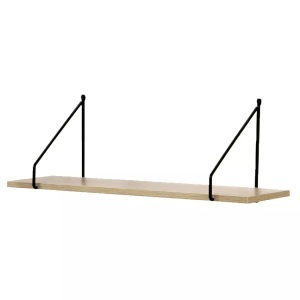 Casâme, Wandregal im Industrial-Stil Wandregal im Industrial-Stil, Calicosy - Wandregal 60 cm im Industrial-Stil, One Size, Eiche
