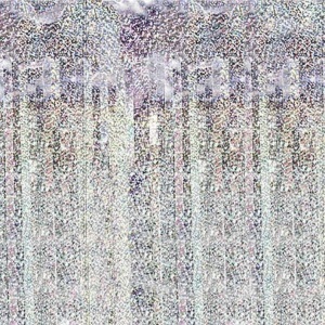 PartyDeco, Partydeco Partyaccessoire Vorhang 90 x 250 cm, Rosa/Silber, Partydeco Partyaccessoire Vorhang 90 x 250 cm, Rosa/Silber