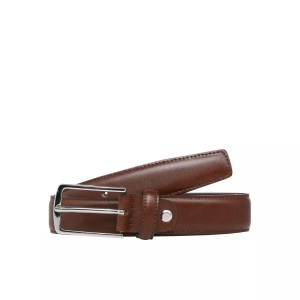 JACK & JONES, Jack & Jones Geradlinig geschnittener Leder Gürtel, Jack & Jones - Gürtel, für Herren, Braun, Größe 90