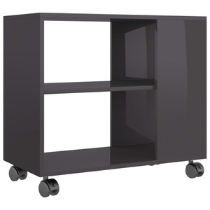 Diverse Hardware, Beistelltisch Hochglanz-Grau 70 x 35 x 55 cm Spanplatte, vidaXL Beistelltisch Hochglanz-Grau 70x35x55 cm Holzwerkstoff