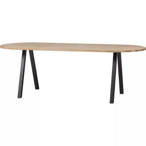 mutoni living, Esstisch Tablo Oval Eiche FSC Square Fuss, Esstisch Tablo Oval Eiche FSC Square Fuss