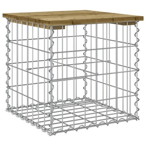 vidaXL, vidaXL Gartenbank aus Gabionen 43x44x42 cm Kiefernholz Imprägniert, vidaXL Gartenbank aus Gabionen 43x44x42 cm Kiefernholz Imprägniert