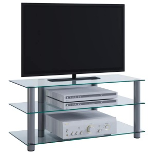 VCM, TV Möbel Sideboard Fernsehschrank Rack Fernseh Board Alu Glas Tisch Netasa TV Möbel Sideboard Fernsehschrank Rack Fernseh Board Alu Glas Tisch Netasa