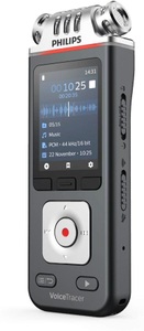 Philips, Philips Digital Voice Tracer, 8GB, Video Kit, Philips VoiceTracer Dvt7110 - Aufnahmegerät (Anthrazit/Chrom)