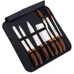 Royalty Line, Messerset mit Aufbewahrungstasche - 9 Teile Messerset mit Aufbewahrungstasche - 9 Teile, Royalty Line - Messerset mit Aufbewahrungstasche 9 Teile, One Size, Braun