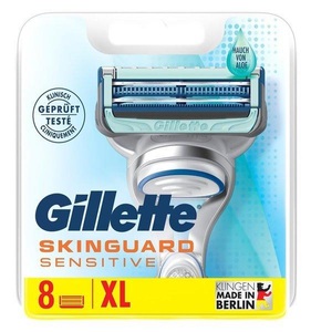 Gillette, Gillette SkinGuard Sensitive Systemklingen 8 Stück, Gillette Skinguard Sensitive Ersatzklingen