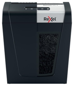 Rexel, REXEL Aktenvernichter Secure 2020129EU MC4, P-5, 14lt, Rexel Secure MC4 Whisper-Shred? Aktenvernichter Mikroschnitt Sicherheitsstufe P-5 4 Blatt