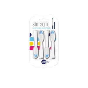 Smile4Life, Slim Sonic Ersatzbürsten 4er Pack, Smile4Life Zahnbürstenkopf Slim Sonic 4 Stück