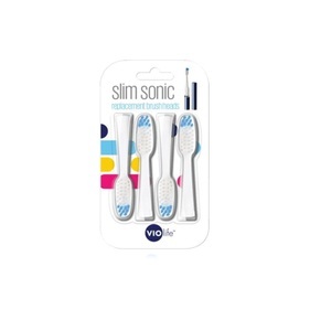 Smile4Life, Slim Sonic Ersatzbürsten 4er Pack, Smile4Life Zahnbürstenkopf Slim Sonic 4 Stück