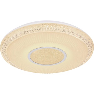 CONFORAMA, Deckenlampe LED mehrfarbig x 50 IMPERIAL Weiss 40 w pro, LED-Deckenleuchte Klemens, rund, dimmbar, RGBW
