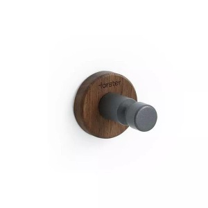 Forster Home, Magnetischer Haken Rund Walnuss Magnetischer Haken Rund Walnuss, Forster Home - Magnetischer Haken Rund Walnuss, One Size, Grau