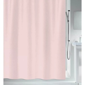 Spirella, spirella Duschvorhang Primo, Spirella Primo Textilduschvorhang 180x200 cm Rosa