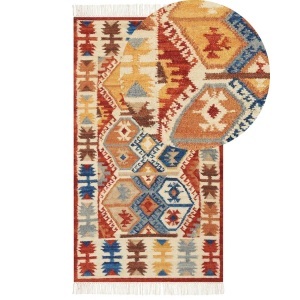 Beliani, Teppich aus Wolle Klassisch VANASHEN Teppich aus Wolle Klassisch VANASHEN, Beliani - Teppich aus Wolle Klassisch VANASHEN, 80X150CM, Multicolor