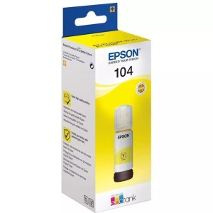 Epson, Epson 104 gelb Tintenbehälter, Epson 104 Original Tintenpatrone C13T00P440 Gelb