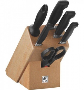 Zwilling, Zwilling-Vier Sterne Messerblock, 7-tlg., Natur, Zwilling - Vier Sterne Messerblock, natur, 7-tlg., 10cm, Braun