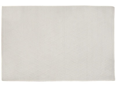 Beliani, Beliani Dekorativer Teppich in Weiss 140 x 200 cm ERZIN, Beliani - Teppich aus Wolle Skandinavisch ERZIN, 200 cm, Schneeweiss