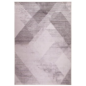 Beliani, Beliani Teppich schwarz-hellrot 140 x 200 cm KALE, Beliani - Teppich aus Polyester Modern KALE, 200 cm, Pink