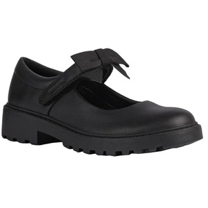 GEOX, Schuluniformschuhe Casey Ballerina, Schleife Unisex Schwarz 31, 