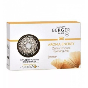 MAISON BERGER, Autodiffusor Energy Zestes Toniques Unisex Silber ONE SIZE, Maison Berger Autodiffusor Energy Zestes Toniques