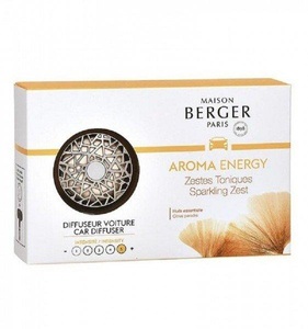 MAISON BERGER, Autodiffusor Energy Zestes Toniques Unisex Silber ONE SIZE, Maison Berger Autodiffusor Energy Zestes Toniques
