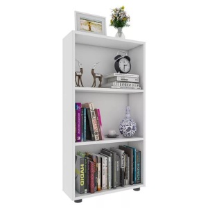 VCM, Holz Aufbewahrung Stand Regal Bücherregal Deko Bücher Standregal Bulas 3 Fächer Holz Aufbewahrung Stand Regal Bücherregal Deko Bücher Standregal Bulas 3 Fächer, VCM - Holz Aufbewahrung Stand Regal Bücherregal Deko Bücher Standregal Bulas 3 Fächer, 56cm, Weiss