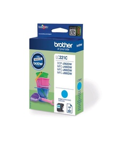 Brother, Brother Lc-221C cyan Tintenpatrone, Brother Tintenpatrone, blau, LC-221C, (260 Seiten)