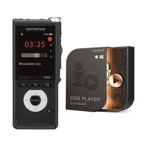 Olympus, Olympus Ds-2600 - Diktiergerät (Schwarz ), Olympus DS-2600 Digitales Diktiergerät Aufzeichnungsdauer (max.) 56 h Schwarz inkl. 2 GB SD-Karte, inkl. Tasche