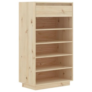 vidaXL, vidaXL Schuhregal 60x34x105 cm Massivholz Kiefer