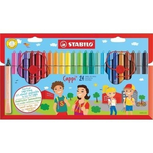 Stabilo, STABILO® Filzstifte CAPPI mit 24 Farben, Stabilo Cappi, Fasermaler, 101684024, (24er Etui)