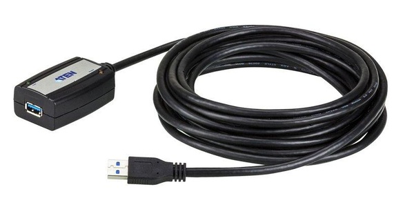 ATEN, USB 3.0 Verlängerungskabel, ATEN UE350 USB 3.0 Extender Cable, schwarz, 5 m