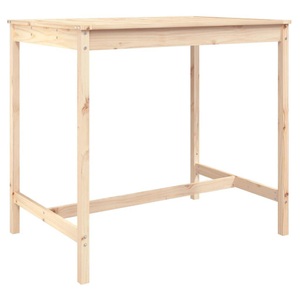 vidaXL, vidaXL Gartentisch 121x82,5x110 cm Massivholz Kiefer