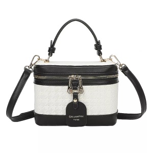 Gallantry, Gallantry - Vanity-Tasche Hahnentrittmuster, für Damen, Weiss, Größe ONESIZE