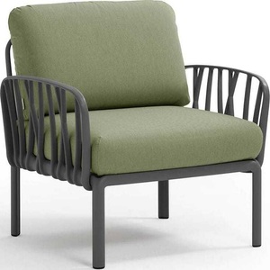 Nardi, Nardi - Entspannungssessel Komodo Anthrazit-Dunkelgrün (47,5 x 79 x 78 cm), Garten Sessel Komodo anthrazit grün
