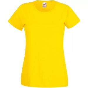 Universal Textiles, Value Tshirt Damen Gelb XS, Universal Textiles - Value TShirt, für Damen, Gelb, Größe XS