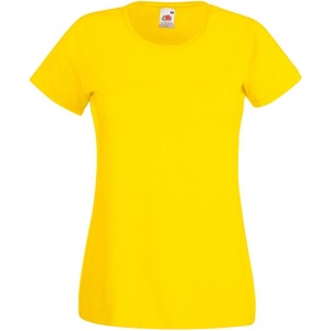Universal Textiles, Value Tshirt Damen Gelb XS, Universal Textiles - Value TShirt, für Damen, Gelb, Größe XS