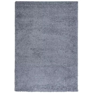 vidaXL, vidaXL Teppich Shaggy Hochflor Modern Blau 160x230 cm