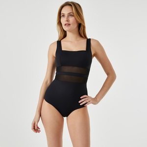 ANNE WEYBURN, Badeanzug mit Bauch-weg-Effekt, La Redoute Collections - Badeanzug, für Damen, Schwarz, Größe 48