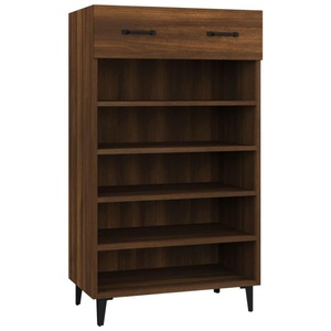 vidaXL, vidaXL Schuhschrank Braun Eichen-Optik 60x35x105 cm Holzwerkstoff, vidaXL Schuhschrank Braun Eichen-Optik 60x35x105 cm Holzwerkstoff