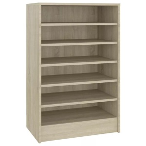vidaXL, vidaXL Schuhschrank Sonoma-Eiche 60x35x92 cm Holzwerkstoff, vidaXL Schuhschrank Sonoma-Eiche 60x35x92 cm Holzwerkstoff
