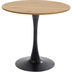 Kare Design, Tisch Schickeria Eiche schwarz rund 80, KARE Design - Tisch Schickeria Eiche rund 80, One Size, Schwarz