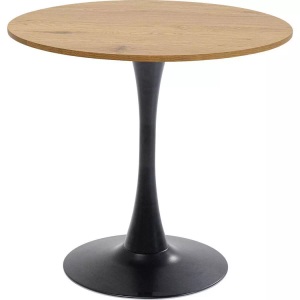 Kare Design, Tisch Schickeria Eiche schwarz rund 80, KARE Design - Tisch Schickeria Eiche rund 80, One Size, Schwarz