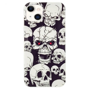 Cover-Discount, iPhone 15 - Nachtleuchtende Silikon Hülle Totenkopf, DuxDucis - iPhone 15 Nachtleuchtende Silikon Hülle, Weiss, One Size