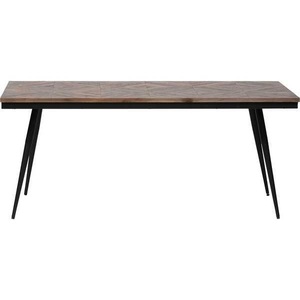 BePureHome, BePureHome Rhombic Teakholz Esstisch 180 x 90 cm, Massivholztisch Mosaik Rhombic 180x90
