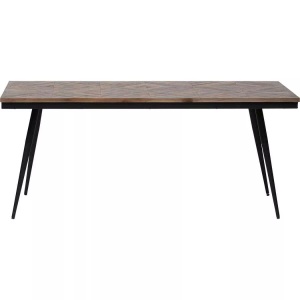 BePureHome, BePureHome Rhombic Teakholz Esstisch 180 x 90 cm, Massivholztisch Mosaik Rhombic 180x90