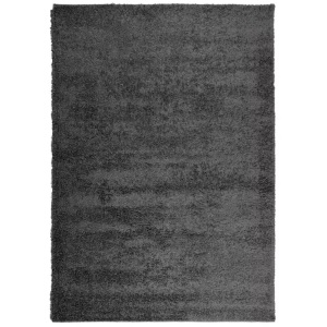 vidaXL, vidaXL Teppich Shaggy Hochflor Modern Anthrazit 160x230 cm