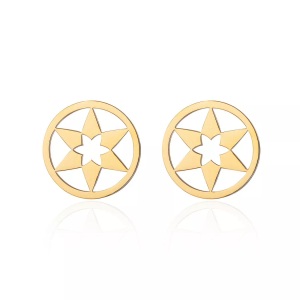 undefined, Ailoria - Ohrringe mit Schmucktäschchen, AILORIA - Ohrstecker, 10mm, Gold